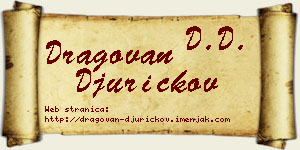 Dragovan Đuričkov vizit kartica